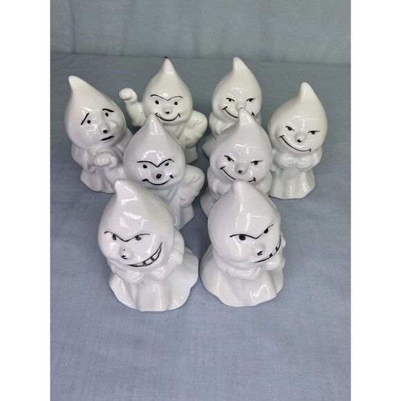 Halloween Ghost Figurines SPOOKY SCARIES Hand Painted/Sculpted Porcelain VTG '92 - Picture 13 of 16